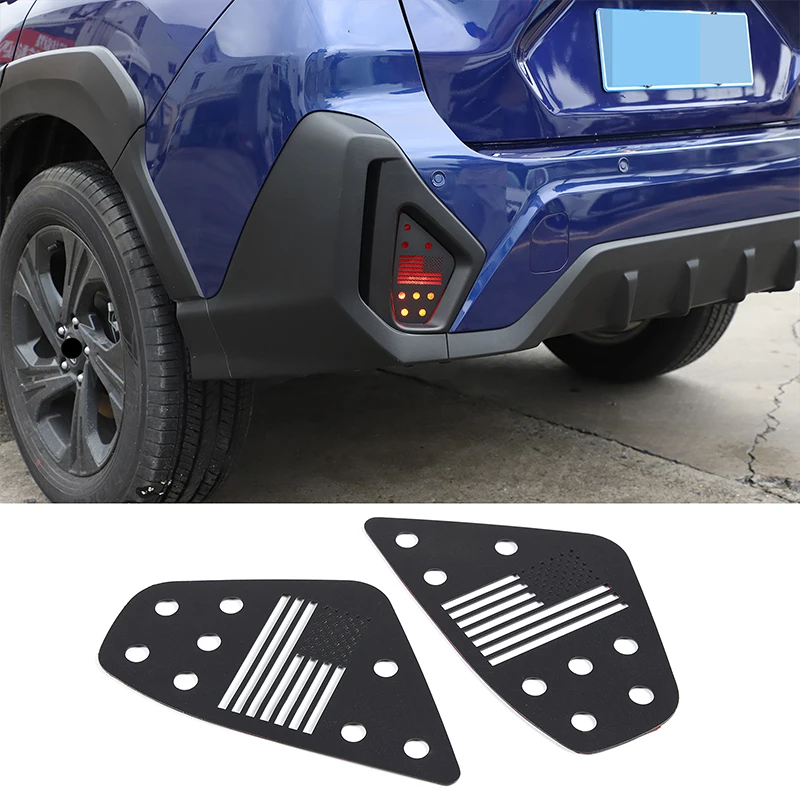 

For Subaru Crosstrek 2024 Aluminum alloy Car Rear Fog Lamp Decoration Protection Patch Car Accessories