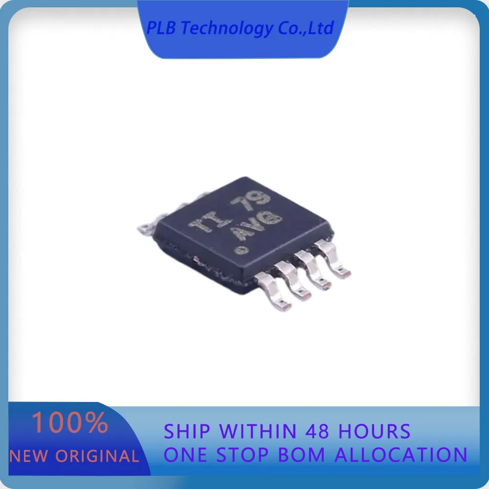 10PCS/LOT TLV272IDGKR TLV272  500uV 1pA 2.4V/us 3MHz 2 Rail-to-Rail Output VSSOP-8 Precision Op Amps Original Stock