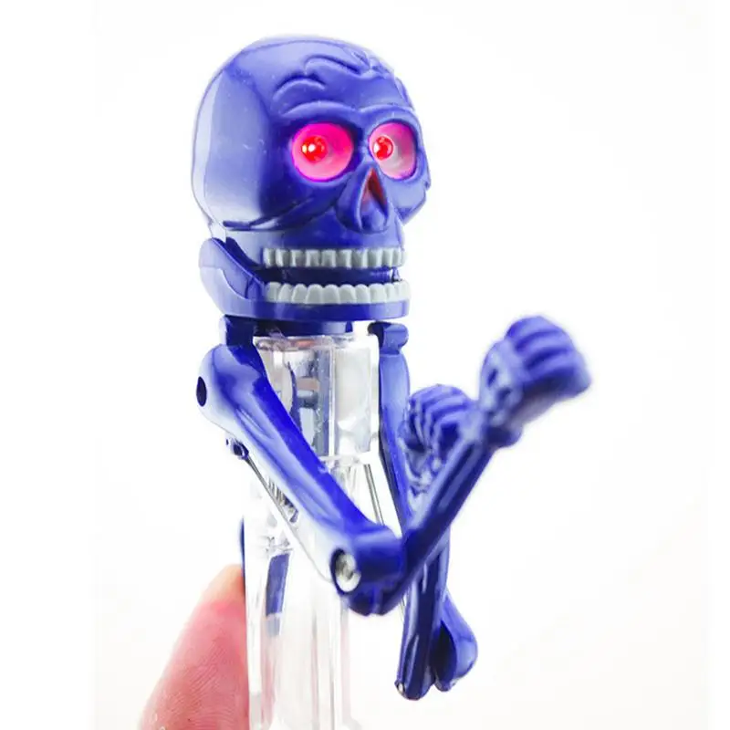 Halloweenowy szkieletowy długopis Zabawny Halloweenowy długopis bokserski Zabawka ze światłem LED Długopisy dla dorosłych i dzieci Ergonomiczny uchwyt do