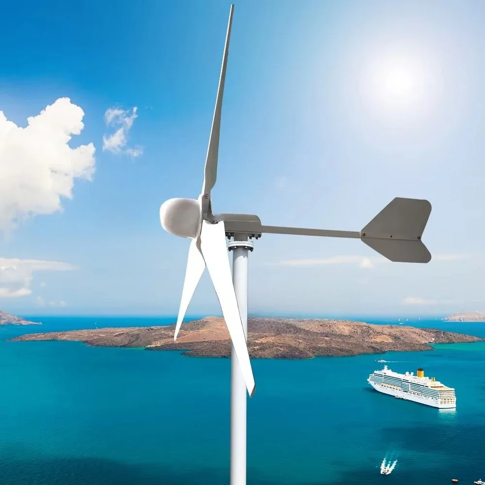 20KW Alternative Energy Generators Wind Power Generator Set CE White Horizontal Wind Mill Turbine Generator