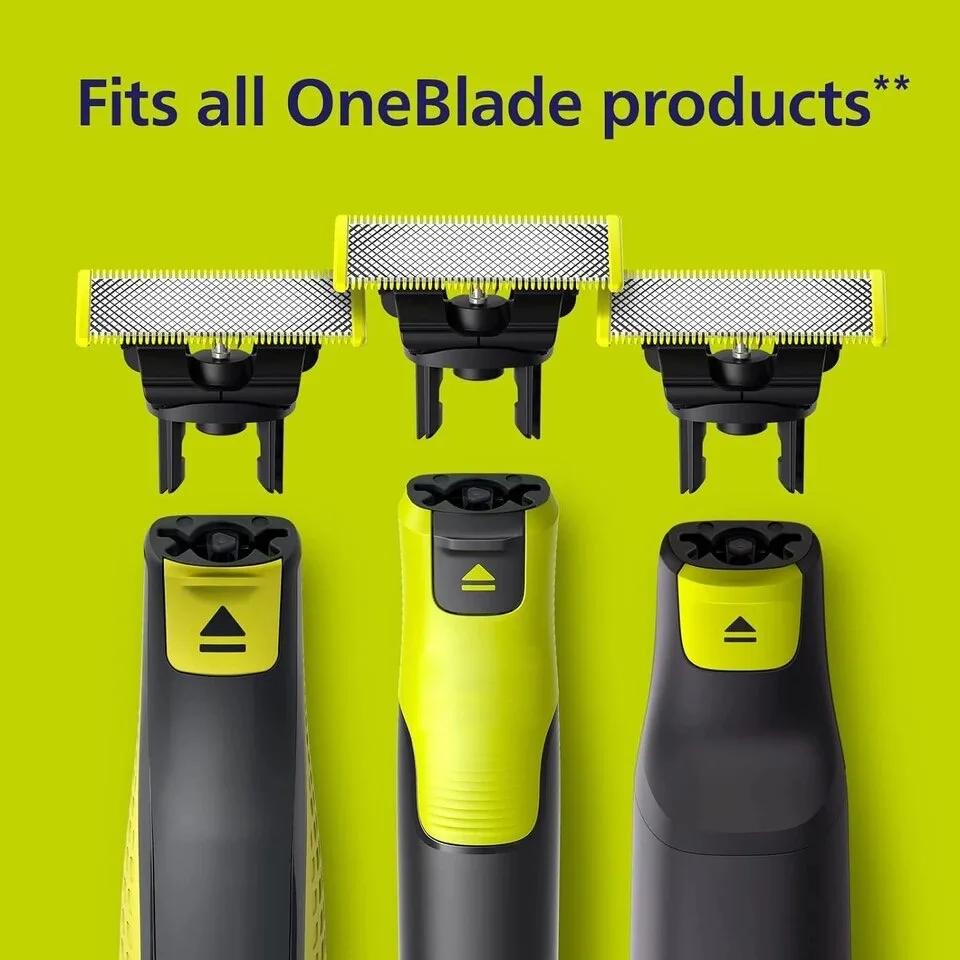 Norelco Genuine One Blade Blade Replacement Blades For Original Oneblade & One blade QP210 QP220 QP230 QP2520 QP6510