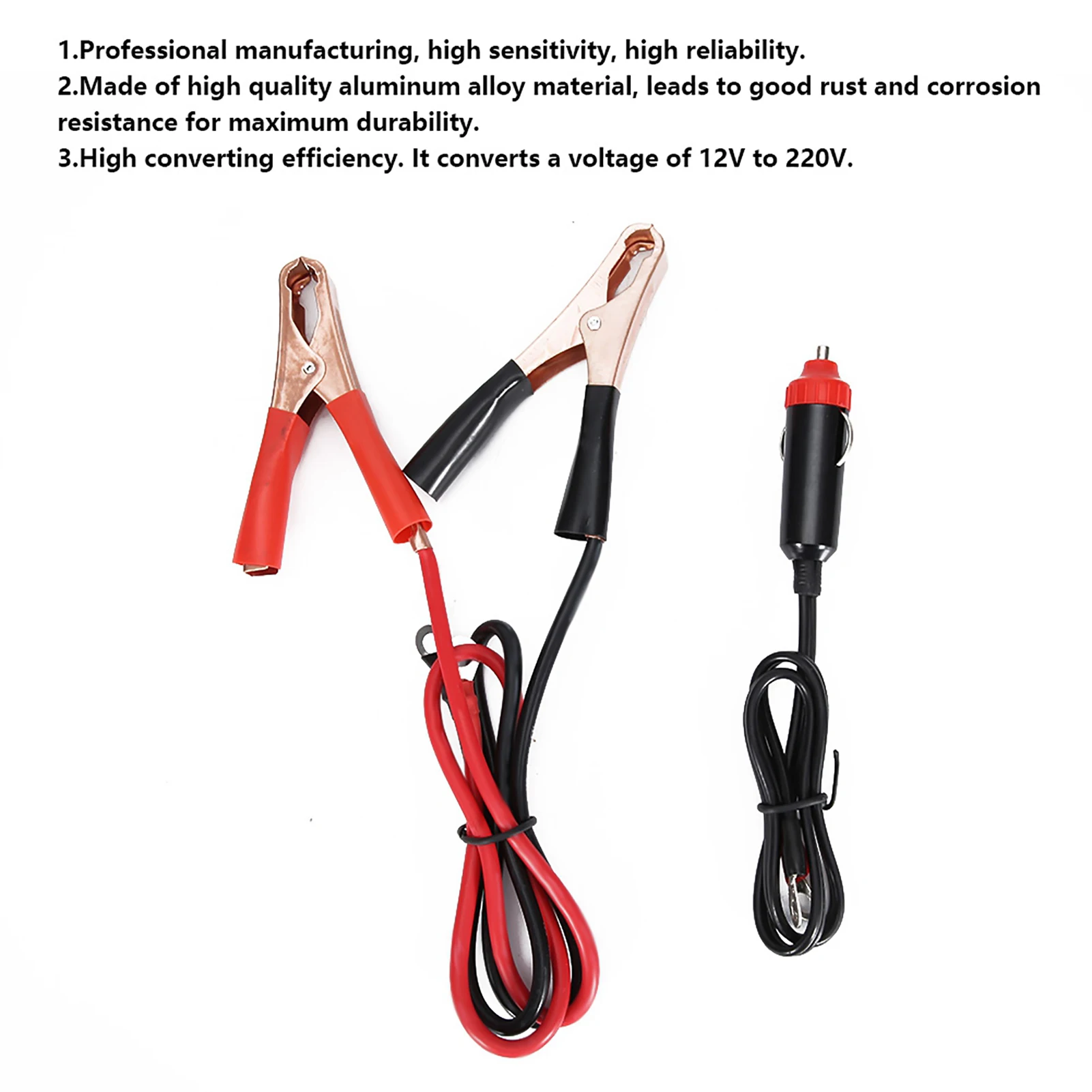 12Vから220Vへのインバーターコンバーター 車載用2000Wインバーター 車載インバーター USB充電機能付き 12V/24V車載インバーター