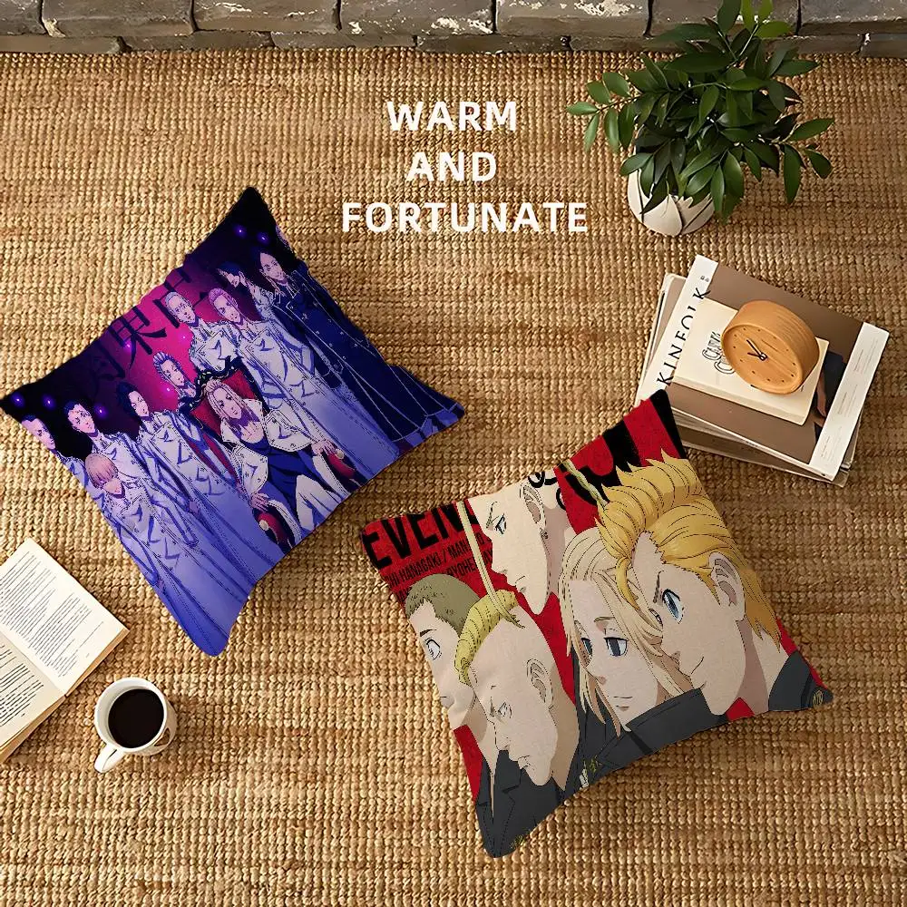 Tokyo Revengers Anime Pillow Cover for Bedroom Room and Living Room Sofa Decorative Cushion Cover