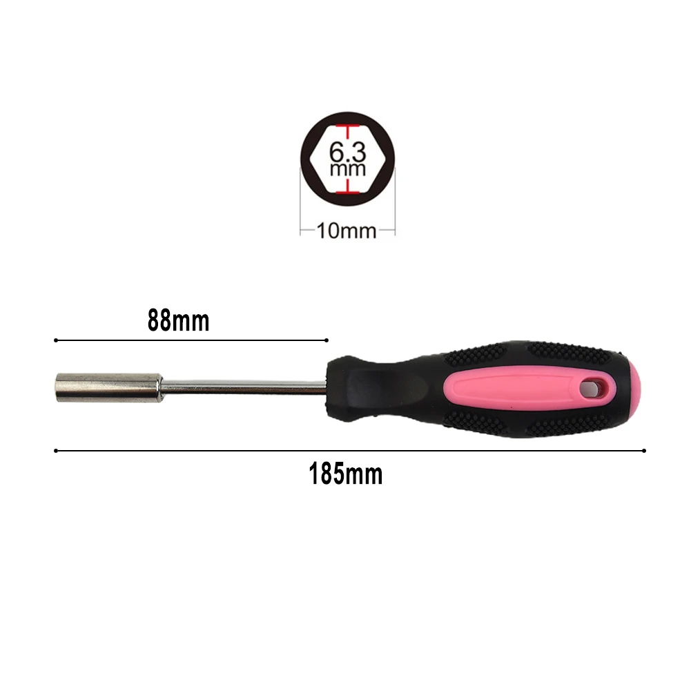 1pc Bit Griff Rot Magnetische Bit Halter Schraubendreher Spinner Griff 1/4 Zoll (6,35mm) hex Stick Für Schlitz Hex Torx Phillips Bit – Detail 11