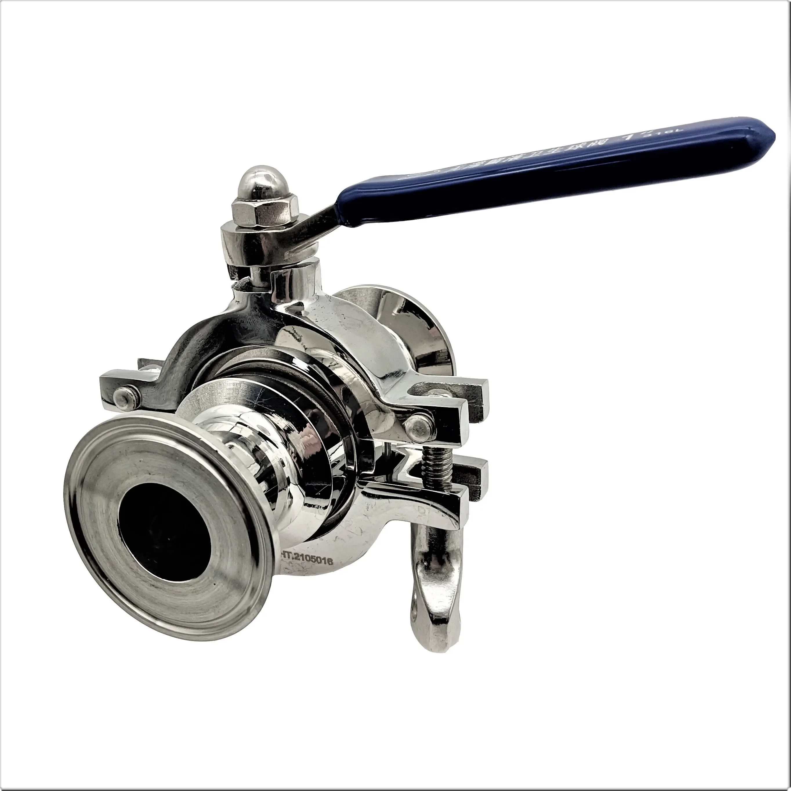 25.4MM 1Inch Sanitary Stainless Steel Sterilization SS304 Manual Chemical Industry Diesel Oil No Retention Tri Clamp Ball Valve