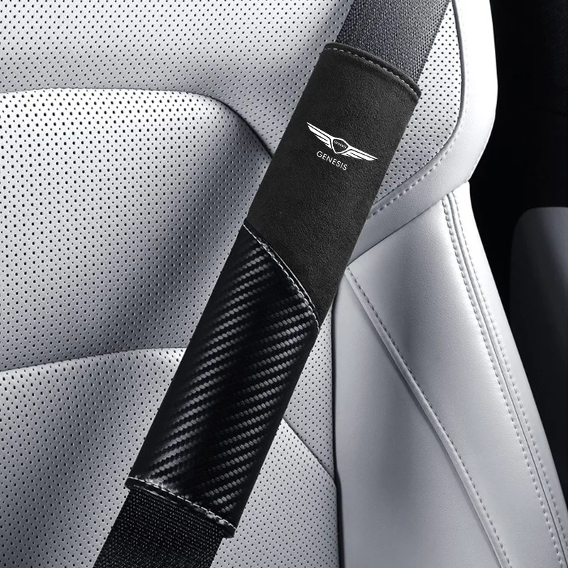 2 قطعة مقعد السيارة حزام الكتف وسادة الحماية الداخلية ملحق ل Genesis G80 GV70 GV80 GV60 G70 Essentia Neolun G90 GV90 #5