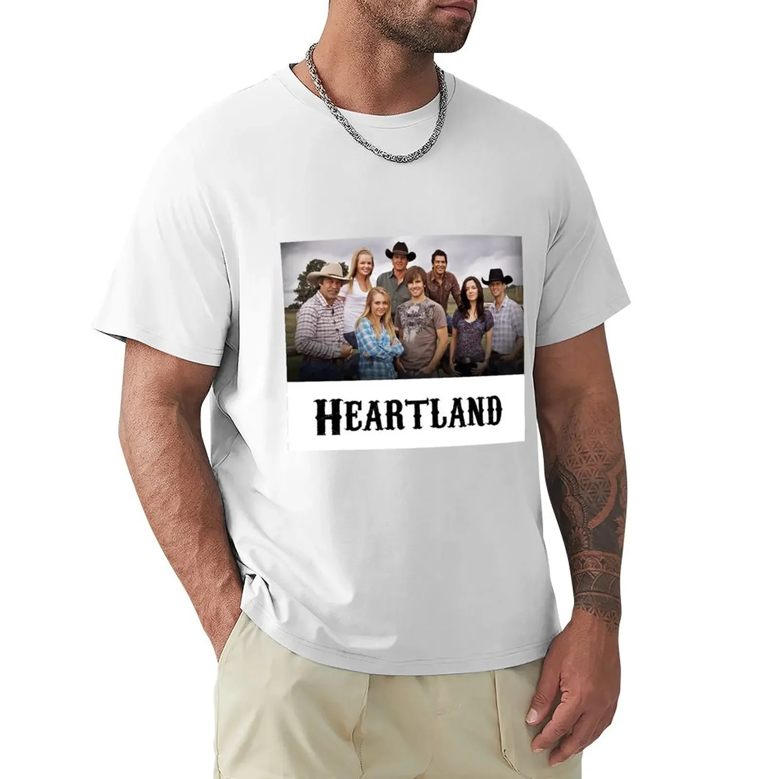 Heartland T-shirt summer tops Blouse plus sizes fitted t shirts for men