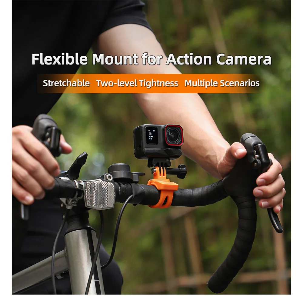 Para série de ação/série insta360/série de bolso câmera esportiva flexível alça fixa suporte acessórios