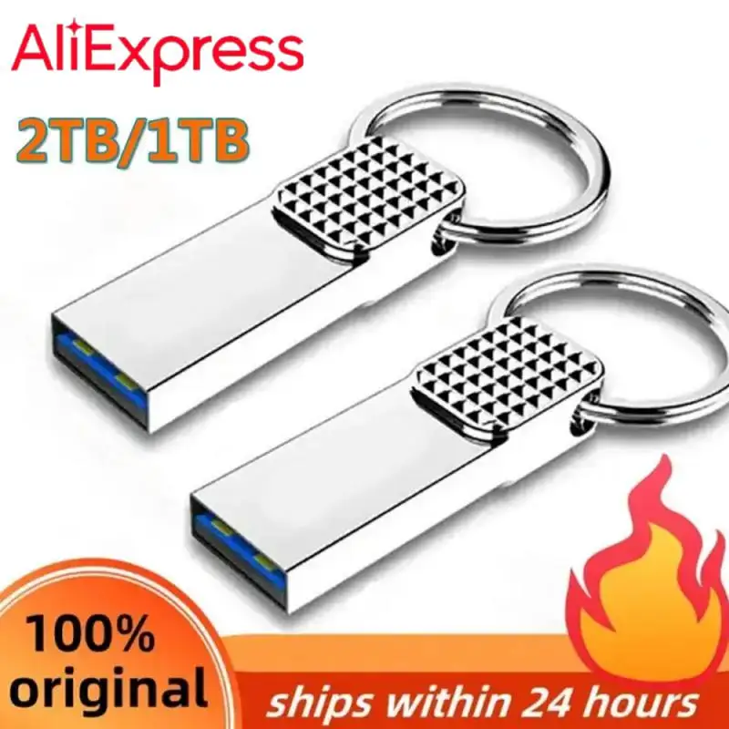 TYPE C USB3.0 Flash Drive OTG 2 IN 1 USB Stick 1TB 2TB Pen Drive 128GB Pendrive Memory Disk With Free Key Ring For PC