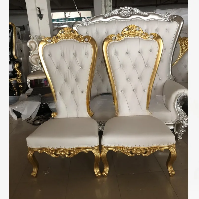 Factory direct sales, European high-back solid wood chair, hotel club, banquet, manicure, foot massage chair, wedding and weddin