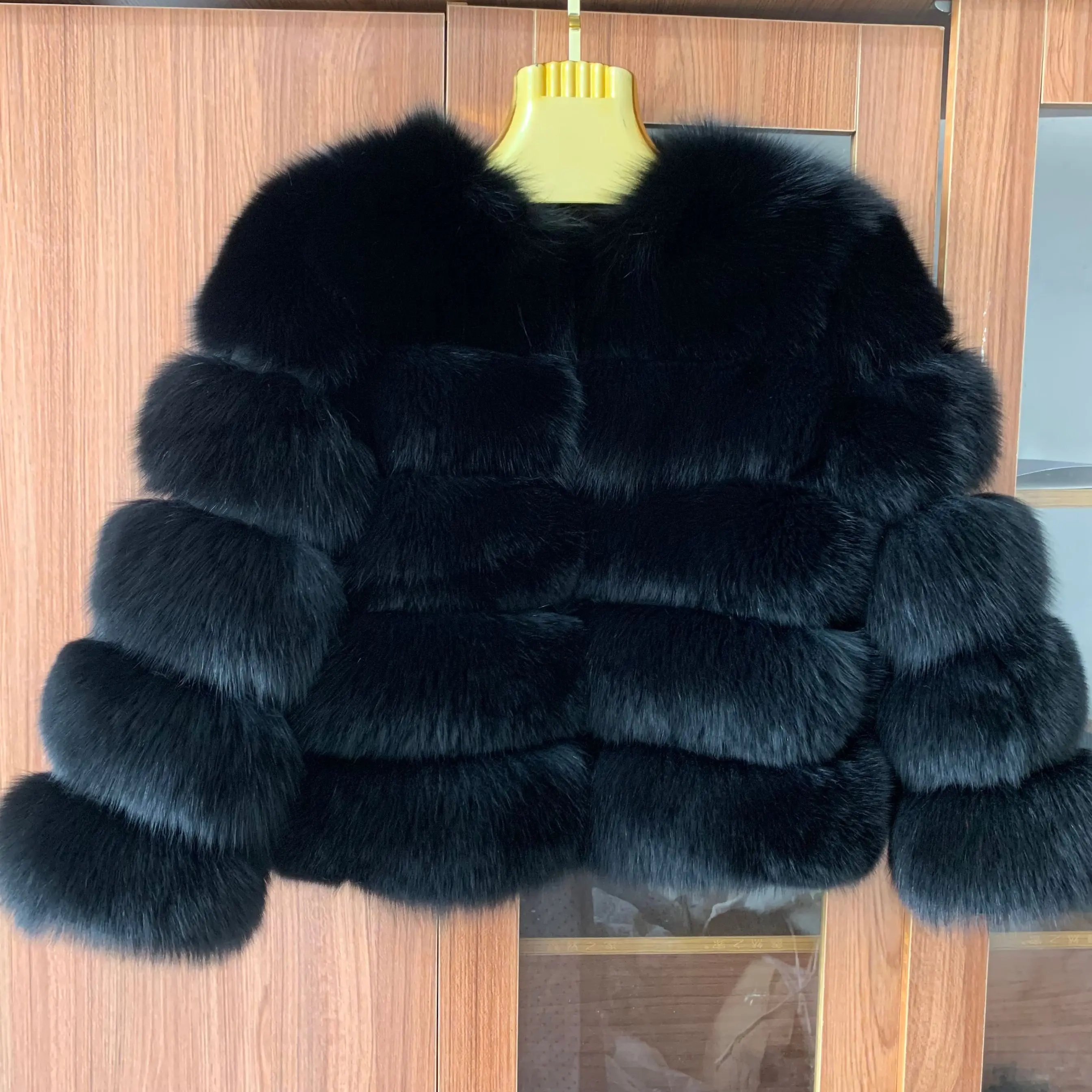 women new style real fur coat luxury winter coat jacket very warm fashion Authentic fox fur coat raccoon fur coat Free shipping