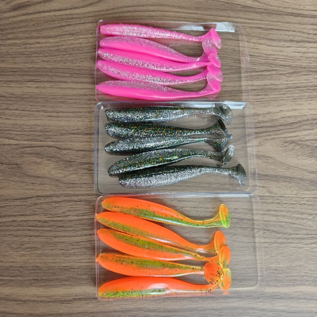 15pcs 12cm 9.2g yellow blue orange color soft lure silicon bait shad lure fishing soft bait Fishing tackle for fishing
