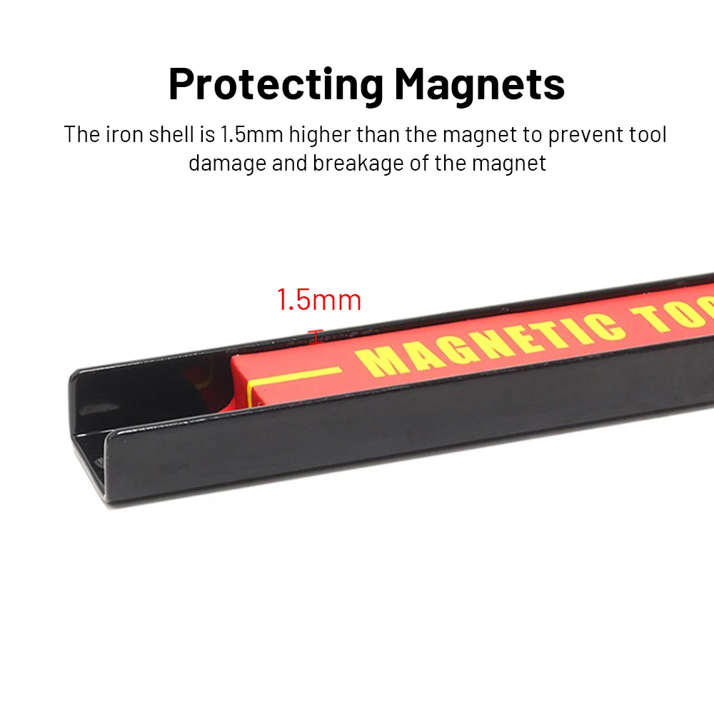 8/12/18 inch Strong Magnetic Absorption Rack Tool Holder Bar Organizer Storage Rack Knife Wrench Pliers Hand Storage Tools Hold