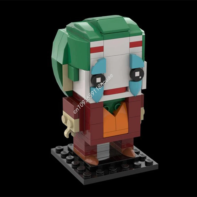 118 pçs moc brickheadz coringa modelo blocos de construção artesanato brinquedos criativo aniversário montar arquitetura modular presentes natal