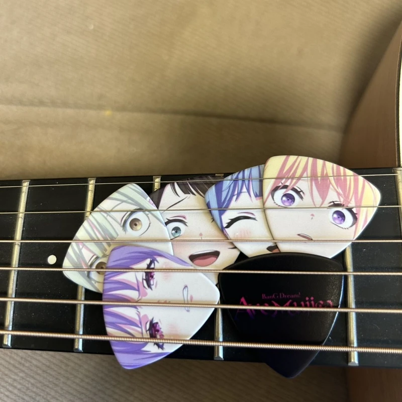 Anime BanG Dream Ave Mujica Doloris Mortis Timoris Amoris Oblivionis Cosplay Guitar Pick 5Pcs/set Plectrum Accessories Prop Gift