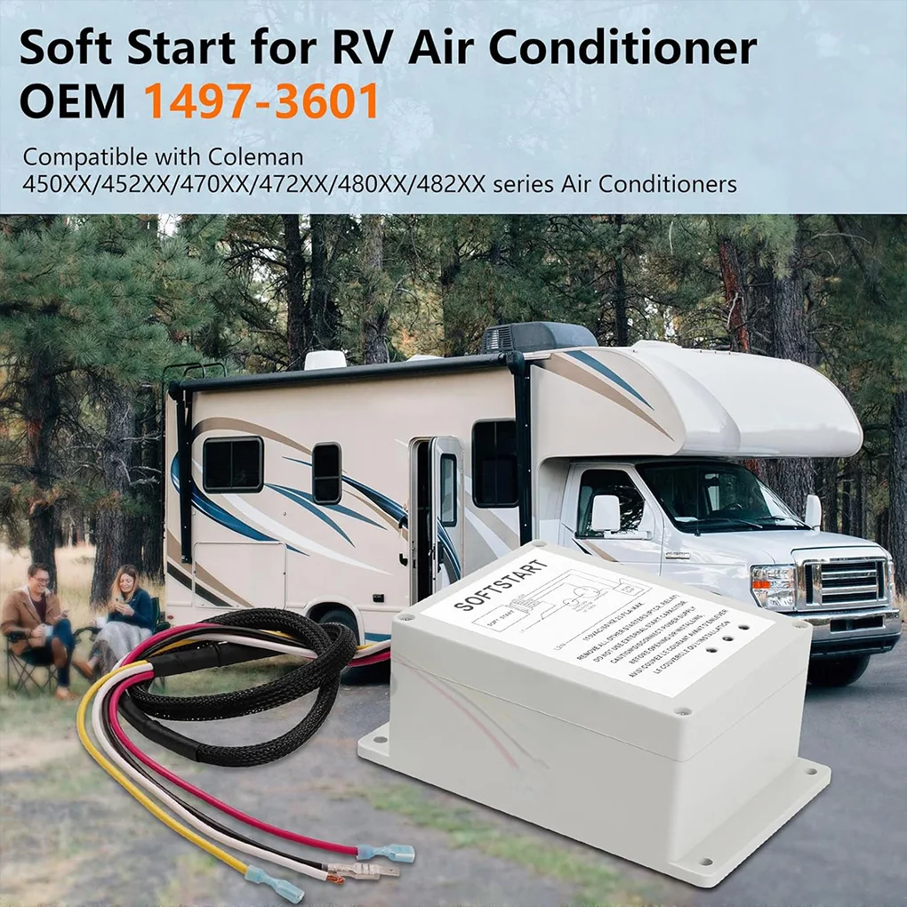 

AC Capacitor So-ft Start Control Kit Air Conditioner For RV Air Conditioning Auxiliary Starter