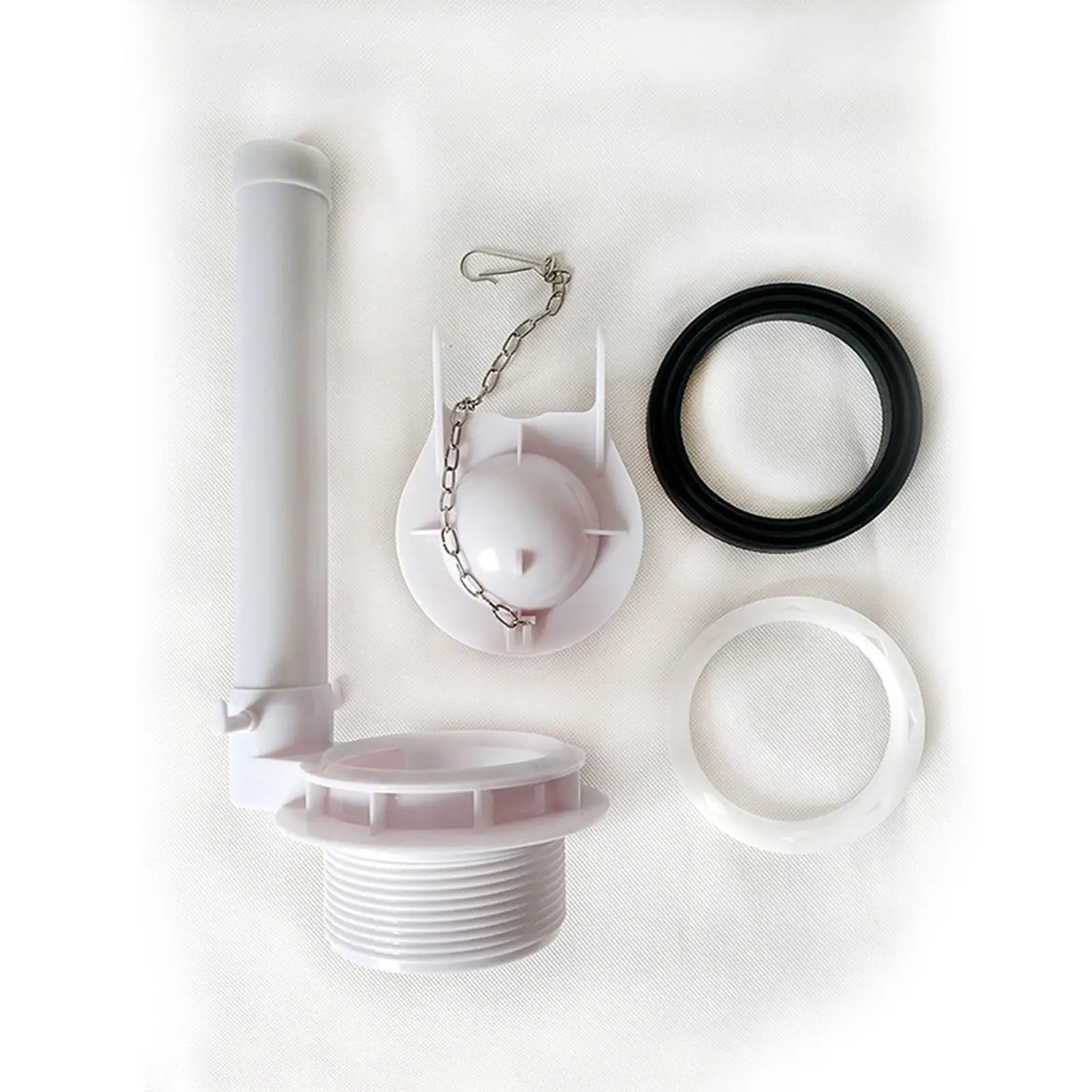 

Toilet Flush Valve Easy Install Toilet Cistern with Chain High Pressure Repair Parts Replacement Flushing Valve Outlet Valve