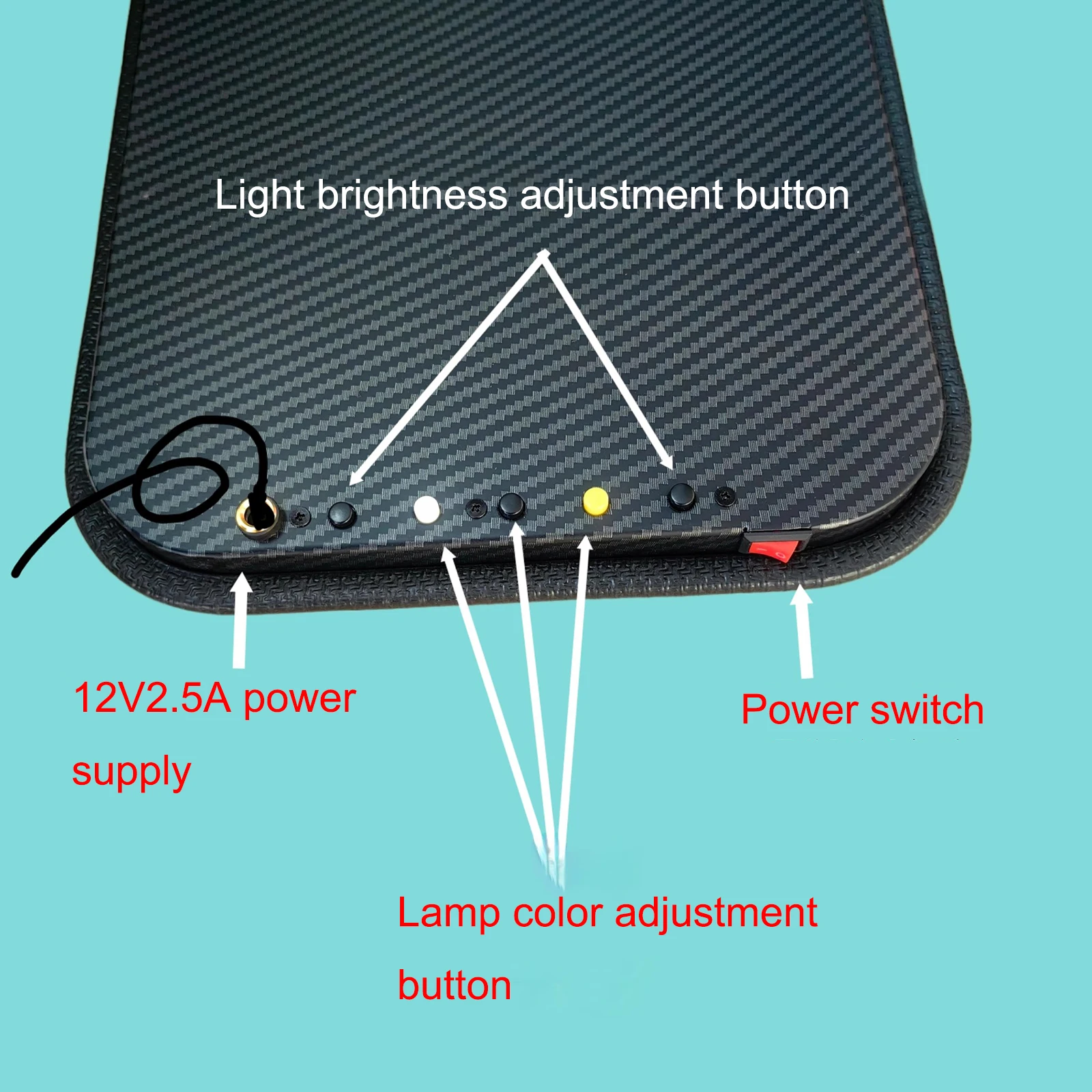 60cm Large Car Dent Lamp PDR Light 4.5in Large Pump Suction CupPaintless Dent Repair Tool Car Dent Light Board LED Light
