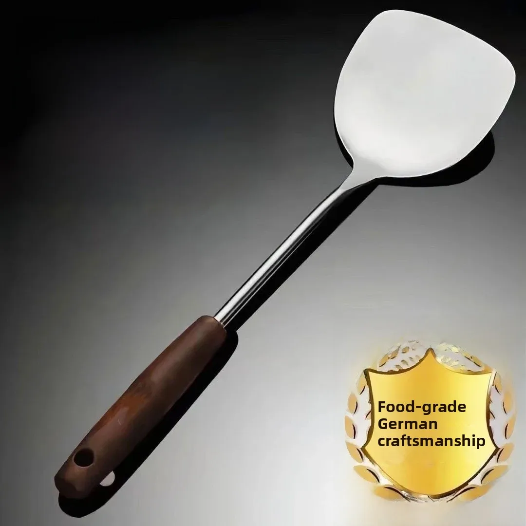 Stainless Steel Kitchen Spatula Set for Stir-Frying And Soup Mixing Non-Rusting Home Use Cooking Utensils Ladies Short Sleeve...