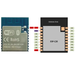 ESP32-C3 Series espressif Chip ESP32-C3-C20 Serial WiFi Module WiFi & Bluetooth Two-in-One Module MINI