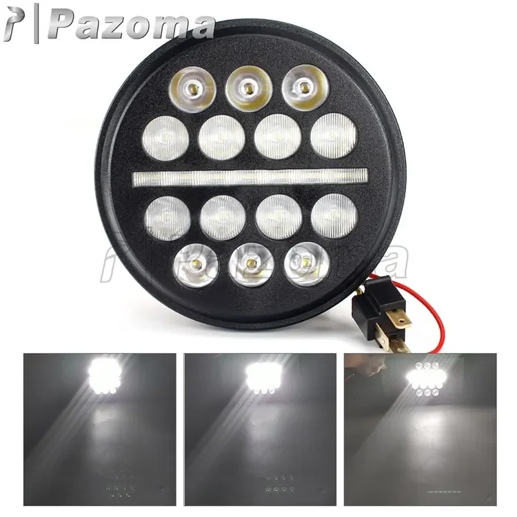 Riser Mount LED Headlight for Harley Low Rider FXLRS Softail FXFBS FXBBS 2018-2023