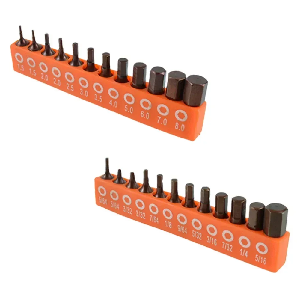 12/24pcs Hexagonal Screwdriver Bit Set 25mm Hex Shank Security Magnetic Driver Bit Electric Screwdriver Bit Hand Tool Set