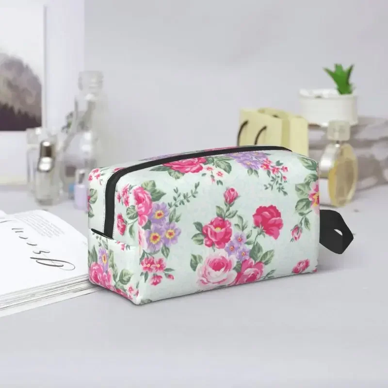 1PC Kunst Blume Toilettenartikel Lagerung Tasche Tragbare Make-Up Tasche Kosmetik Tasche Make-Up Zubehör Große Kosmetik Tasche Reise Kulturbeutel