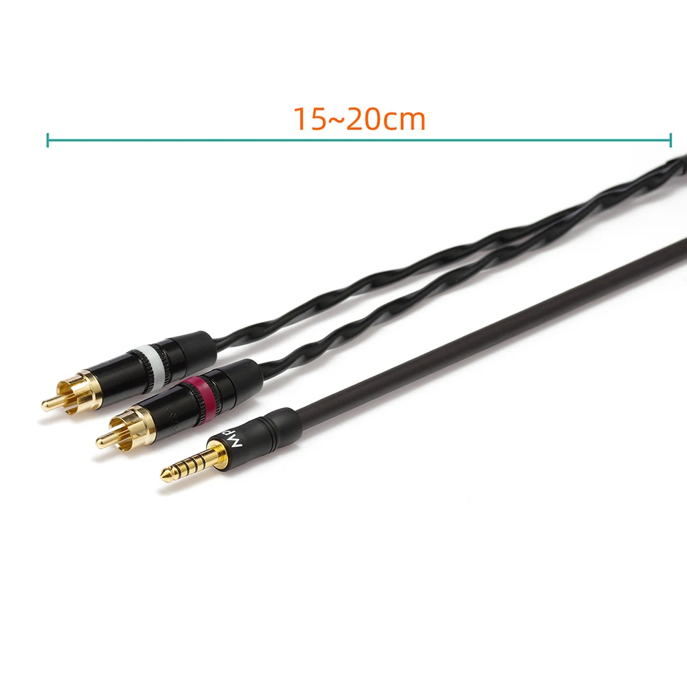 ■Japan Mogami 2534 Hifi 4.4mm To 2rca Male Balanced Audio Cable Neutrik Rean Mps Gold-Plated Plugs  |  Player amplifier cable