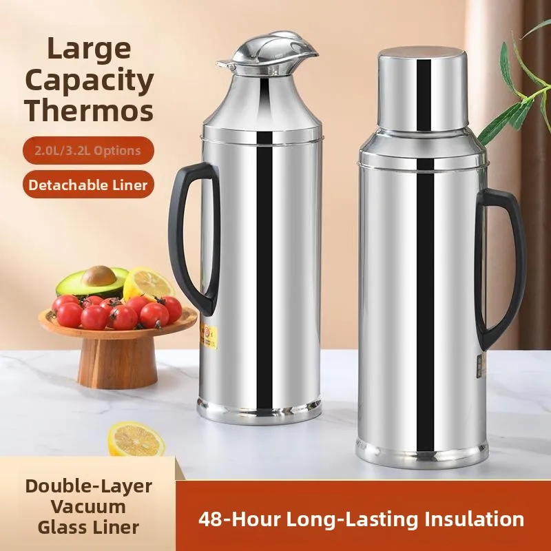 

Thiened из нержавеющей стали, большая изолированная бутылка для горячей воды Capaci, для домашнего студенческого коммерческого использования, теплый горшок