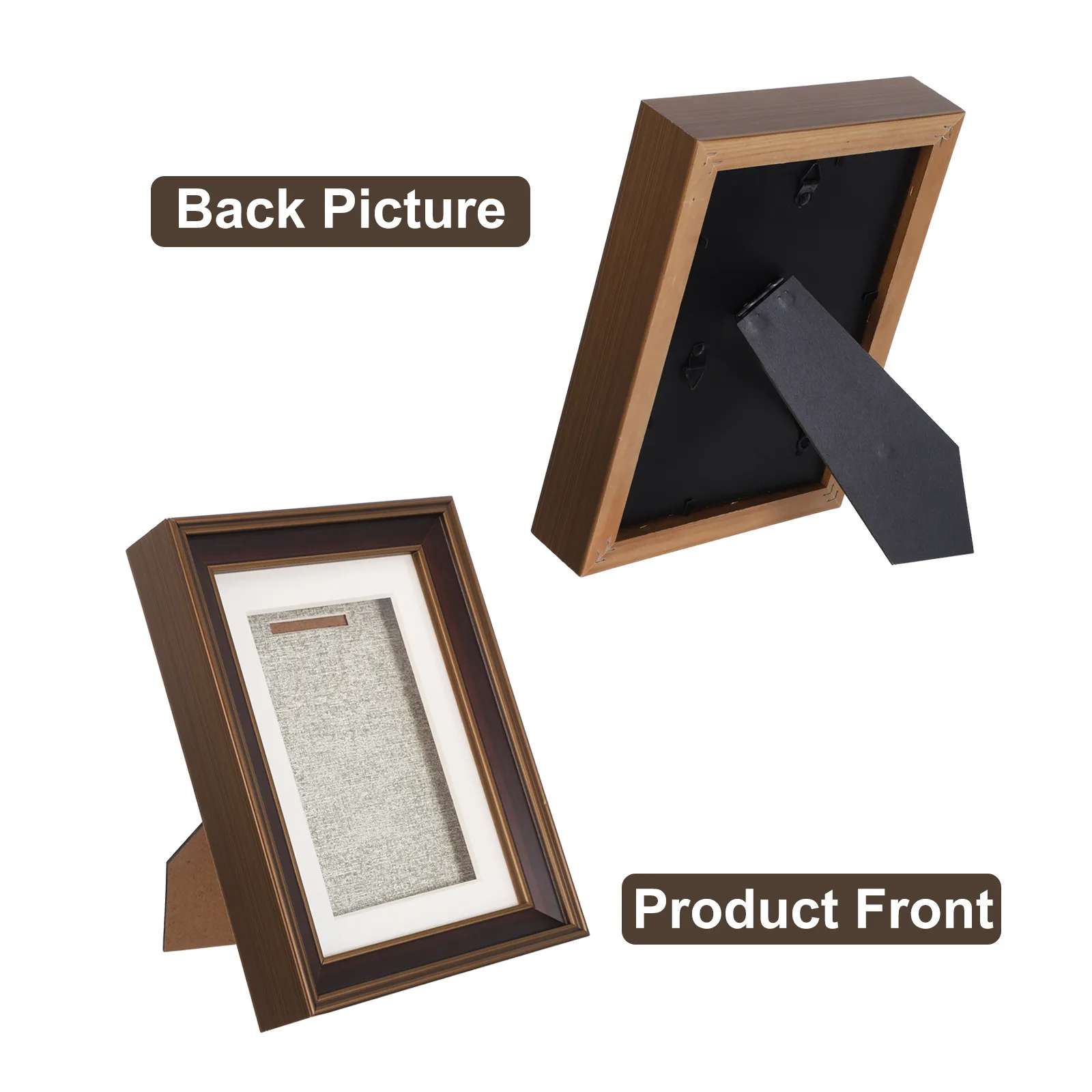 Wooden Medal Display Frame Case, Solid Wood Design