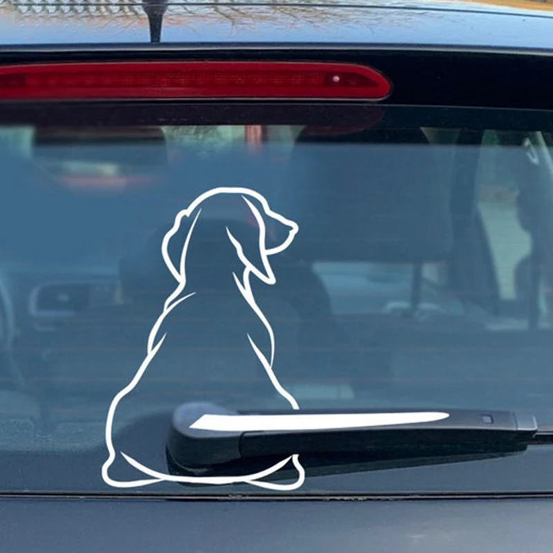 

1PC Motorcycle Dog Tail Stickers DIY Motocross Helmet Body Vinyl Decals Car Rear Wiper Decorative Sticker