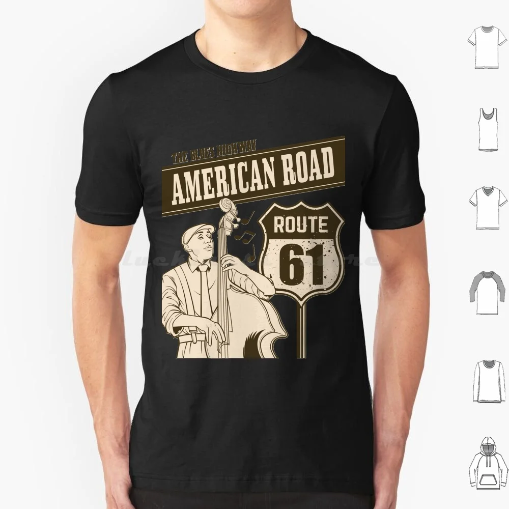 Route 61 American Road Blues Highway T Shirt Men Women Kids 6xl Route 61 American Road Blues Highway