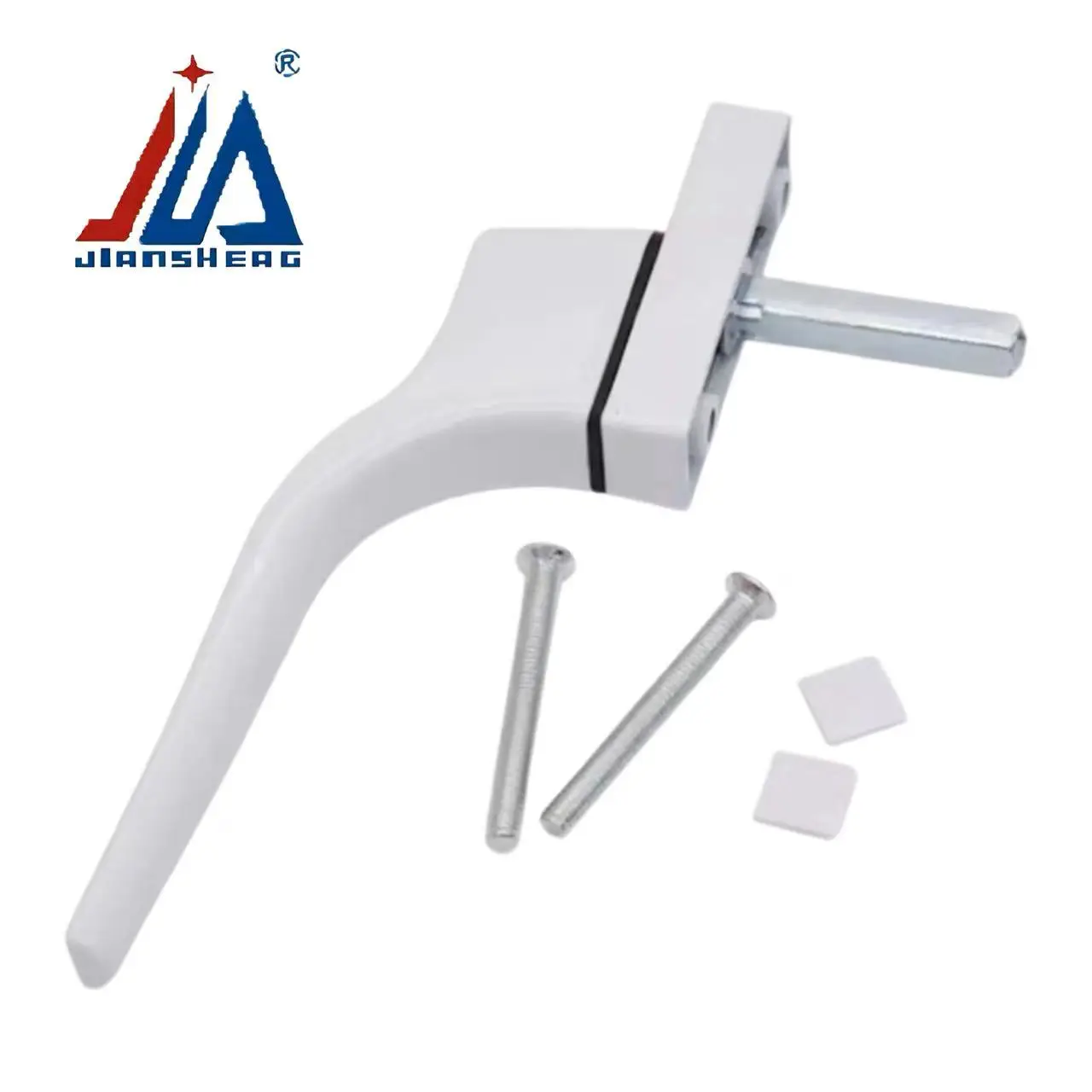 Metal UPVC Window Handle Zinc Alloy Lockable Casement Window Lever Universal Left/Right for PVC Plastic Steel Window Replacement
