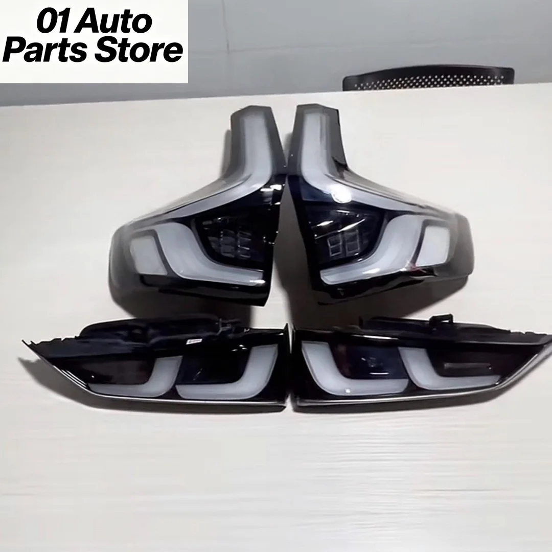A Set Transparent Taillights Handmade For 2023 Honda CRV LED Black Tail Light Venom Series Modified Taillights