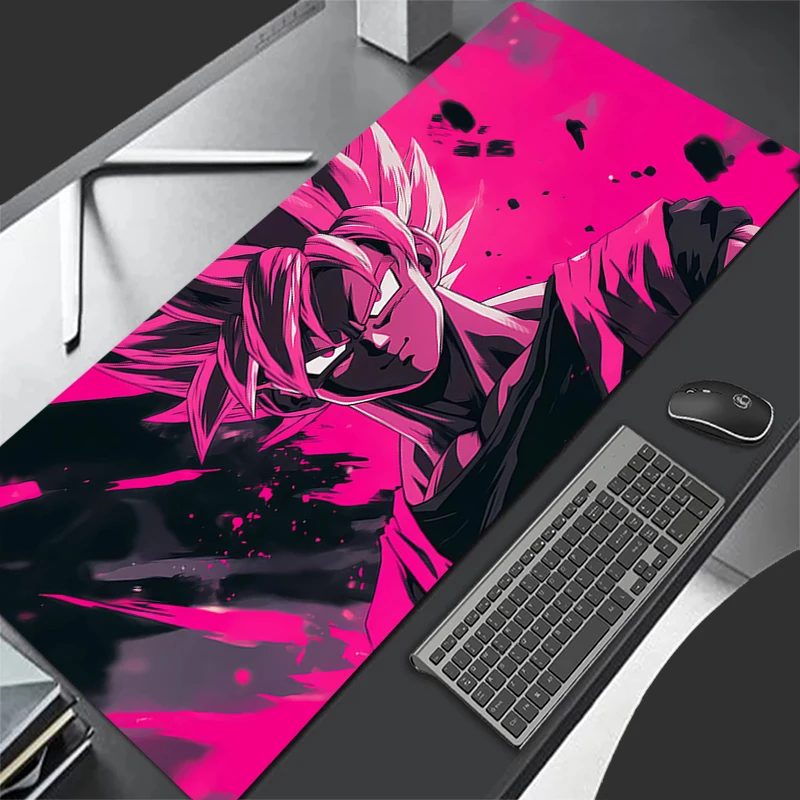 Podkładka pod mysz DBZ E-sports Dragon Ball Komputerowa Gładka Elastyczna Gumowa Podkładka dla Graczy PC Klawiatura Podkładka Kawaii Biała z Obszyciem XXL Podkładka pod Mysz