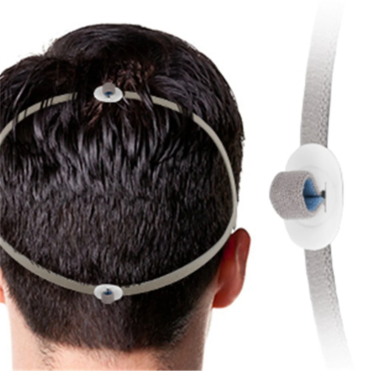 AT53 Copricapo di ricambio da 12 pezzi per cinghie per maschera CPAP per cuscino nasale P10 con 6 clip di regolazione