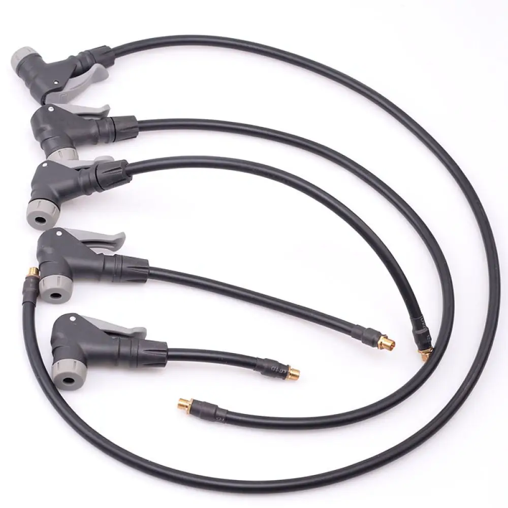 Tire Pump Extension Hose Adapter Dual Head Presta Schrader Valve Connector For Electric Air Inflator Car Bike Repair