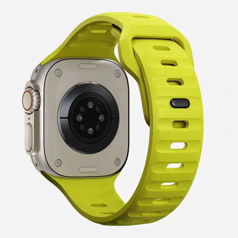 Strap For Apple Watch Band 49mm 44mm 45mm 41mm 40mm 42mm 38mm Soft Silicone sport Bracelet iwatch Serise Ultra 9 8 7 SE 6 5 4 3