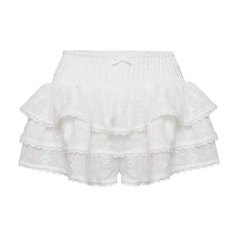 Sexy Lace Flower Bud orts Women's New Pure Color f-length Skirts Ciwalk PVC Fabric Batwing pe Summer Autumn Faion