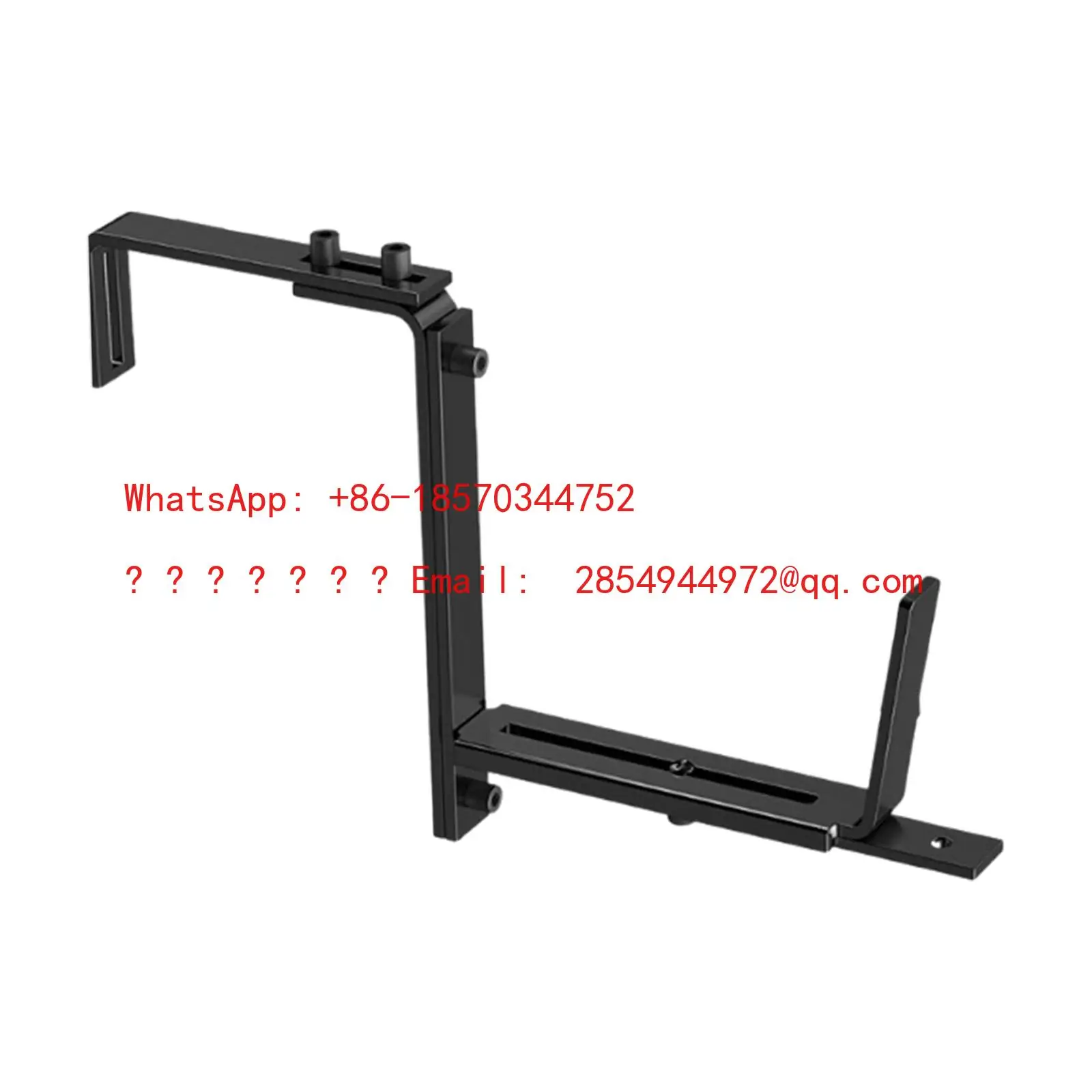 L  Adjustable Flower Pot Bracket Hang Window Box Holder Support Flower Pot Rack Holder for Pergola Patio Fence Balcony Garden