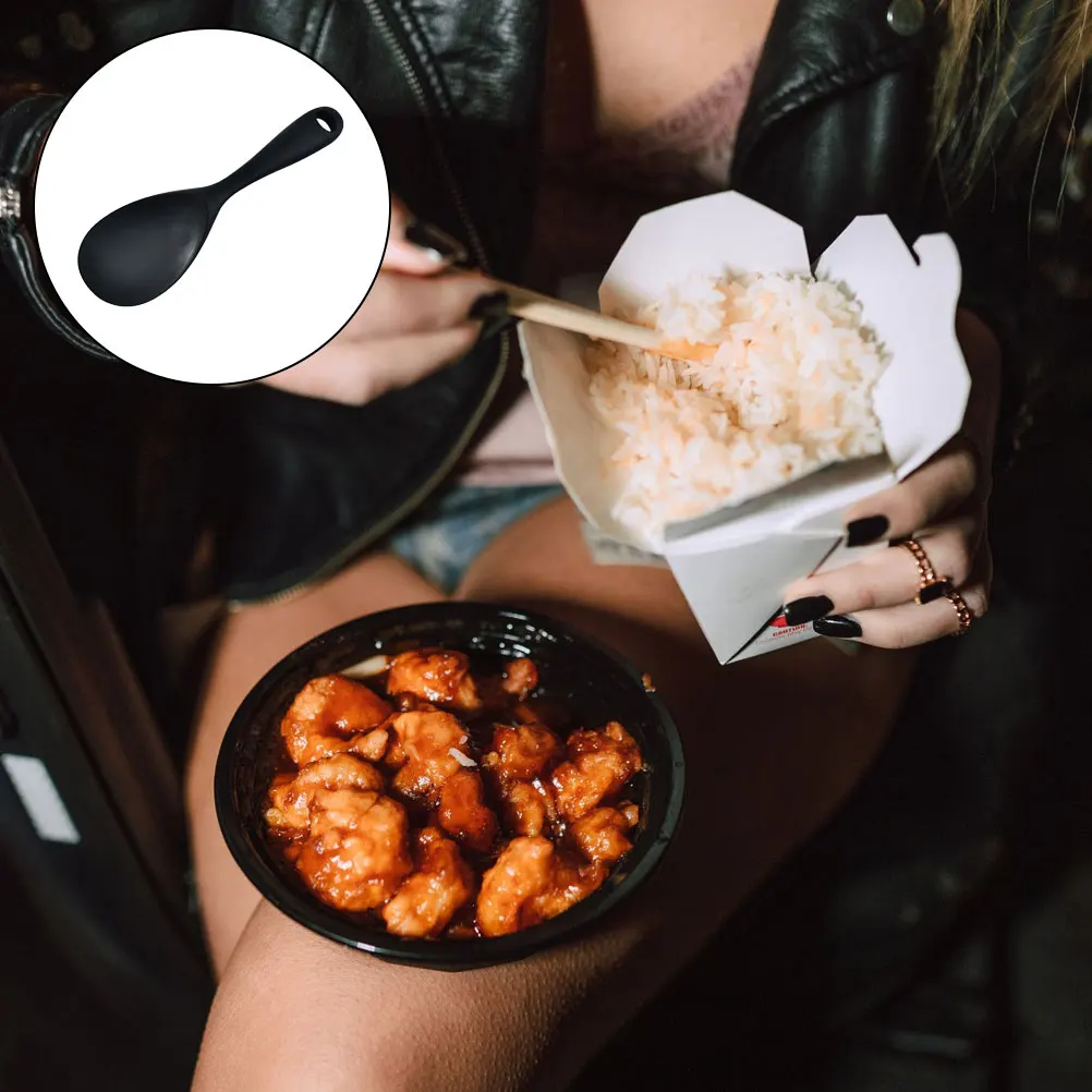 

1pc Silicone Stick Rice Spoon Rice Spatula Slicone Spoon Spatula Easy to Clean Kitchen Tool Portable Storage