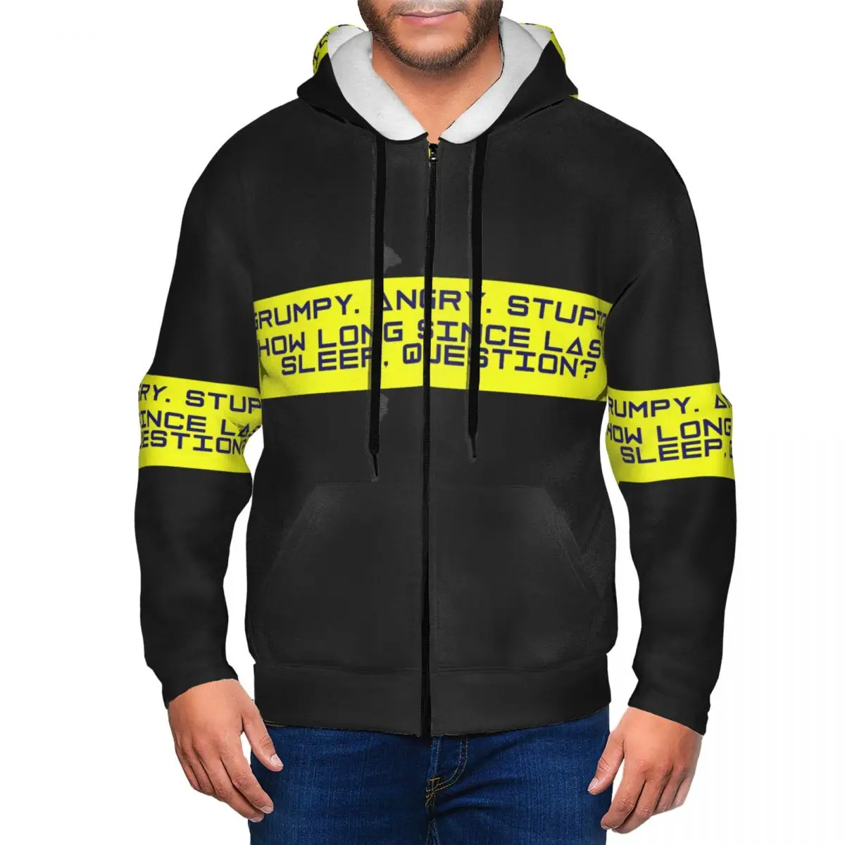 Movie Project Hail Mary How Long Since Last Sleep Question Zipper Hoodies Autumn Winter Men Women Sweatshirts Long Sleeve Tops