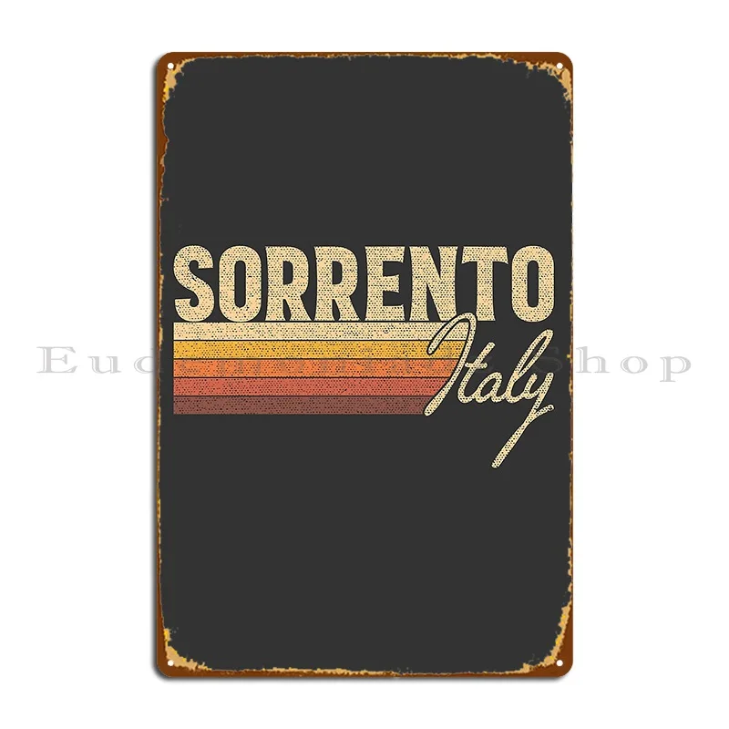 Sorrento Italy Metal Plaque Poster Painting Create Wall Pub Pub Mural Tin Sign Poster