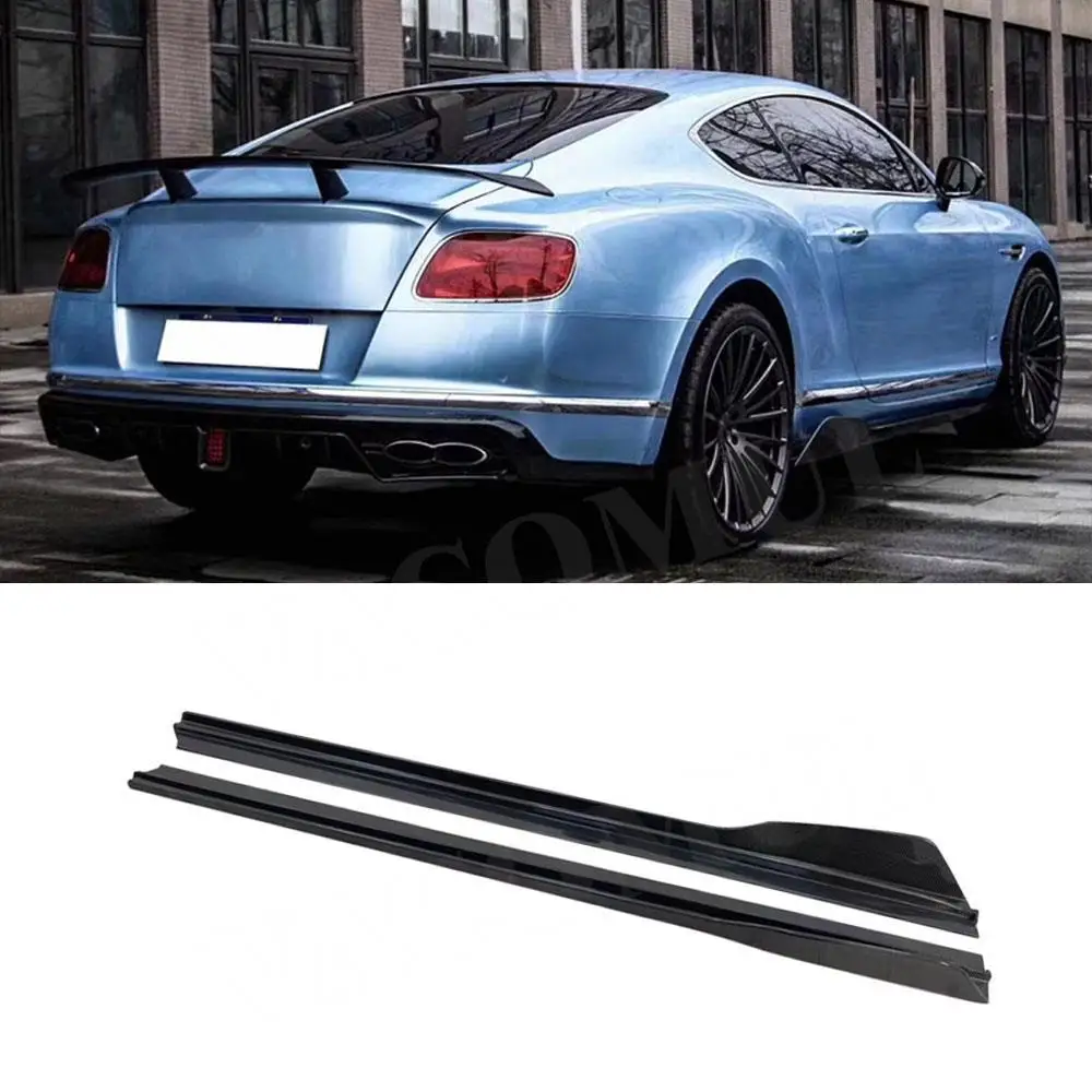 

VACOMUL Carbon Fiber Side Skirt for Bentley Continental GT 2015-2017 Rocker Panels Extension Splitters Side Skirt Lip GT Style