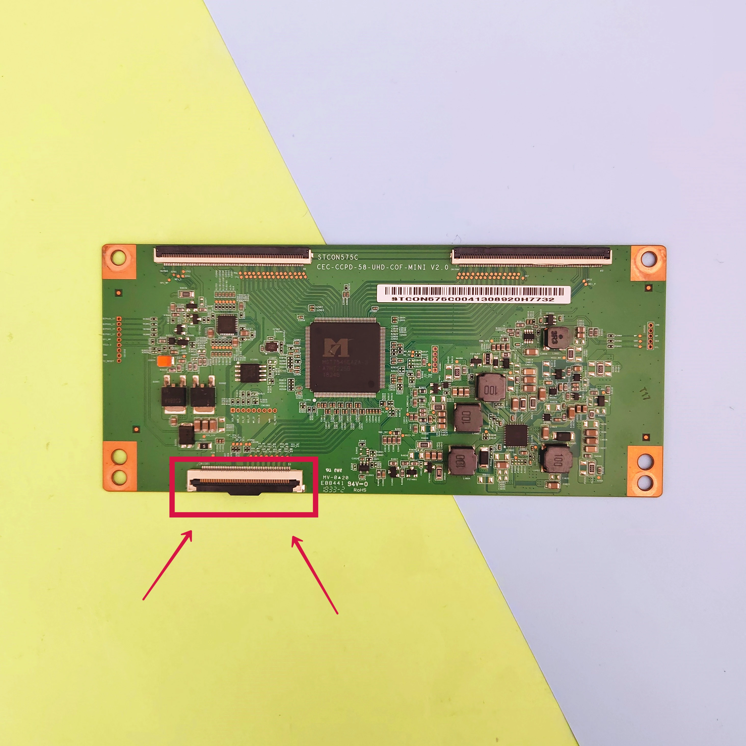 TV 로직 보드 CEC CCPD 58 UHD COF 미니, CEC-CCPD-58-UHD-COF-MINI V2.0 STCON575C T-con 보드, 58 인치, 58 인치