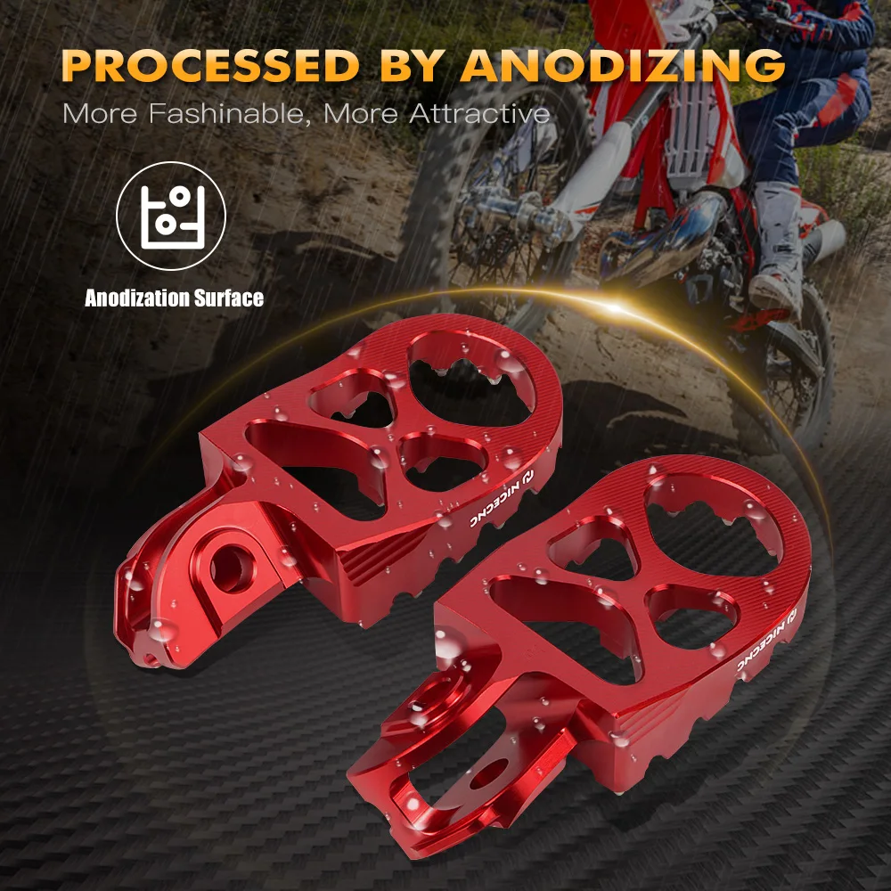 NiceCNC For BETA RR300 RR250 RR 200 250 300 350 390 400 430 450 480 520 2020 2021 2022 2023 Motorcycle Foot Pegs Footrest Pedals