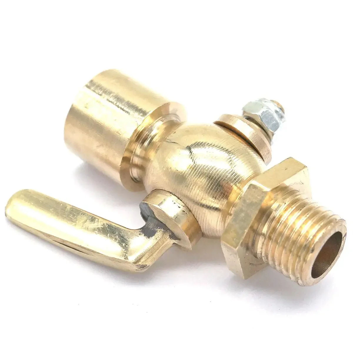 Mosiądz Mini kulowy zawór odcinający 1/2 "BSP męski na 1/2" BSP gwintowany woda powietrze kontrola przepływu oleju armatura wodno-kanalizacyjna