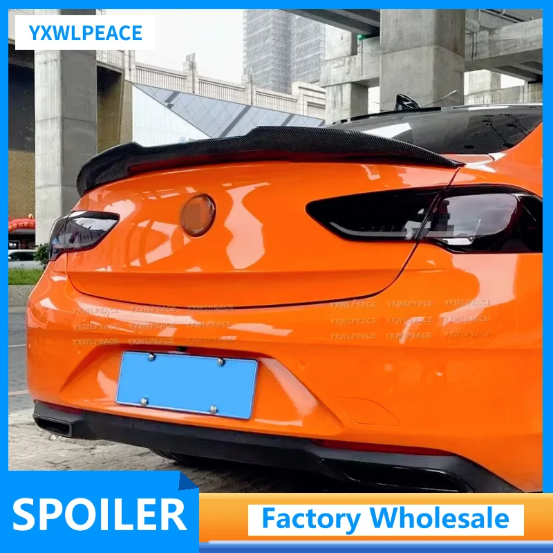 

For Opel Insignia Spoiler 2017 2018 2019 20 21 2022 Year Vauxhall Real Carbon Fiber Rear Trunk Wings Sport Accessories Body Kit