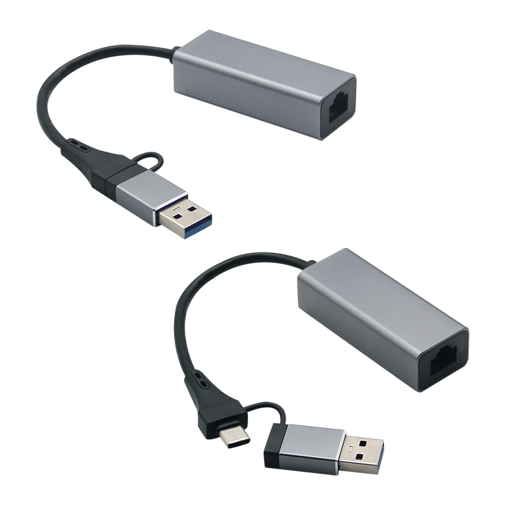 USB C Ethernet for Mac iOS Android PC RTL8153 USB 3.0 HUB with 3 Port USB HUB 3.0 RJ45 Lan Network Card USB to Ethernet Adapter