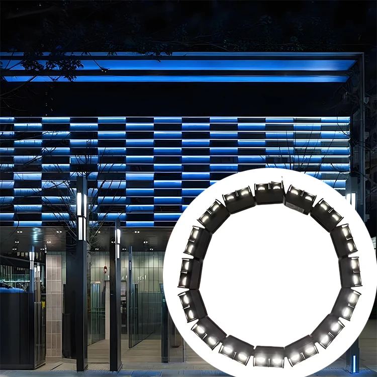 

DMX Linkable RGB Linear Wall Washer Led Lights Outdoor Architectural Hotel Exterior Lighting 40W Led Flexible Wall Washer Lights